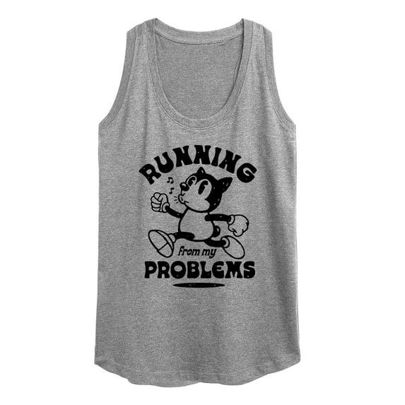 Instant Message - Running From My Problems - Women's Racerback Tank Top