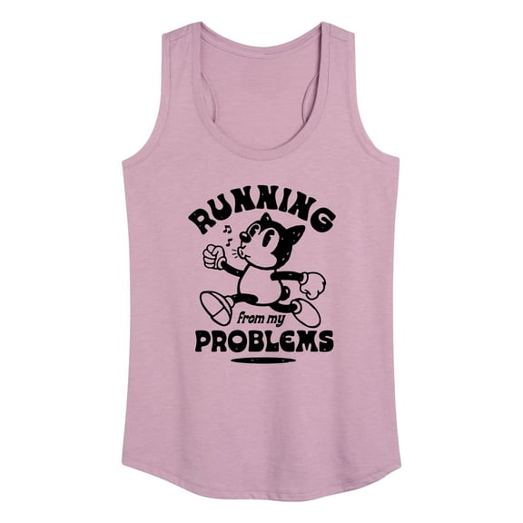 Instant Message - Running From My Problems - Women's Racerback Tank Top