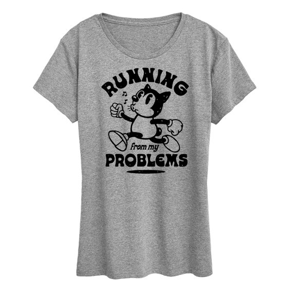 Instant Message - Running From My Problems - Women's Short Sleeve Graphic T-Shirt