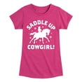 thumbnail image 1 of Instant Message - Saddle Up Cowgirl - Toddler And Youth Girls Short Sleeve Graphic T-Shirt, 1 of 6