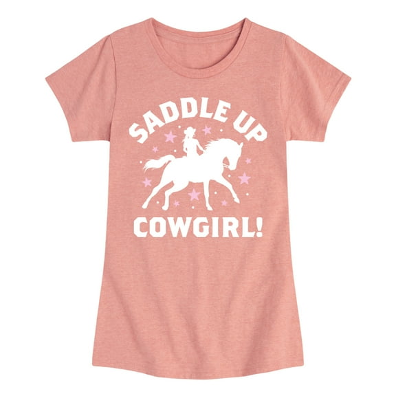 Instant Message - Saddle Up Cowgirl - Toddler And Youth Girls Short Sleeve Graphic T-Shirt