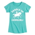 thumbnail image 1 of Instant Message - Saddle Up Cowgirl - Toddler And Youth Girls Short Sleeve Graphic T-Shirt, 1 of 6