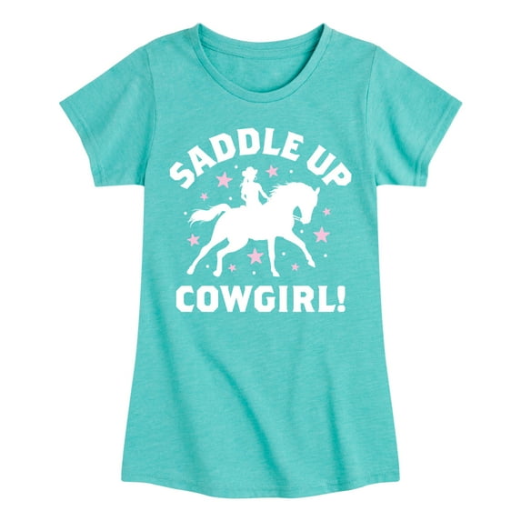 Instant Message - Saddle Up Cowgirl - Toddler And Youth Girls Short Sleeve Graphic T-Shirt