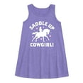 thumbnail image 1 of Instant Message - Saddle Up Cowgirl - Toddler and Youth Girls A-line Dress, 1 of 5