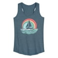 thumbnail image 1 of Instant Message - Sailboat Sunset - Women's Racerback Tank Top, 1 of 6