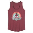 thumbnail image 1 of Instant Message - Sailboat Sunset - Women's Racerback Tank Top, 1 of 6