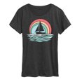 thumbnail image 1 of Instant Message - Sailboat Sunset - Women's Short Sleeve Graphic T-Shirt, 1 of 6