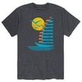 thumbnail image 1 of Instant Message - Sailboats, Gulls Retro Distr. - Men's Short Sleeve Graphic T-Shirt, 1 of 5