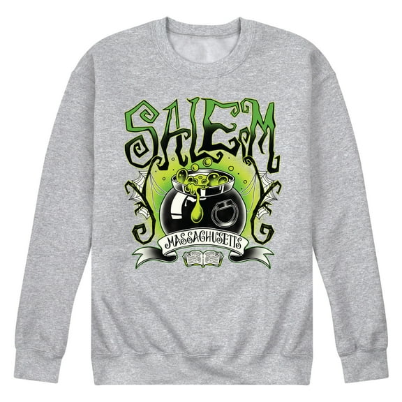 Instant Message - Salem Witchy Collegiate - Men's Crew Fleece Sweatshirts