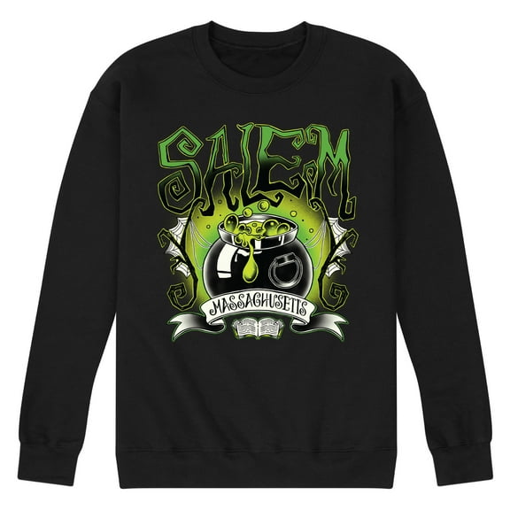 Instant Message - Salem Witchy Collegiate - Men's Crew Fleece Sweatshirts