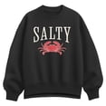 thumbnail image 1 of Instant Message - Salty Crab Oversized Fleece Crew Sweatshirt, 1 of 4