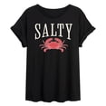 thumbnail image 1 of Instant Message - Salty Crab Oversized Graphic T-Shirt, 1 of 5