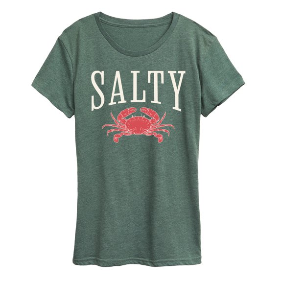 Instant Message - Salty Crab - Women's Short Sleeve Graphic T-Shirt