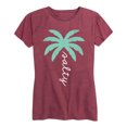 thumbnail image 1 of Instant Message - Salty Palm Tree - Women's Short Sleeve Graphic T-shirt, 1 of 5