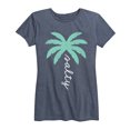 thumbnail image 1 of Instant Message - Salty Palm Tree - Women's Short Sleeve Graphic T-shirt, 1 of 5