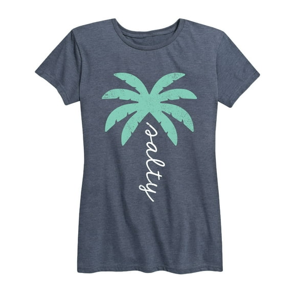 Instant Message - Salty Palm Tree - Women's Short Sleeve Graphic T-shirt