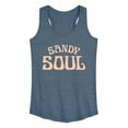 thumbnail image 1 of Instant Message - Sandy Soul - Women's Racerback Graphic Tank, 1 of 4