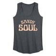 thumbnail image 1 of Instant Message - Sandy Soul - Women's Racerback Graphic Tank, 1 of 4