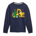 thumbnail image 1 of Instant Message - Santa Excavator Christmas Presents - Toddler & Youth Long Sleeve Graphic T-Shirt, 1 of 6