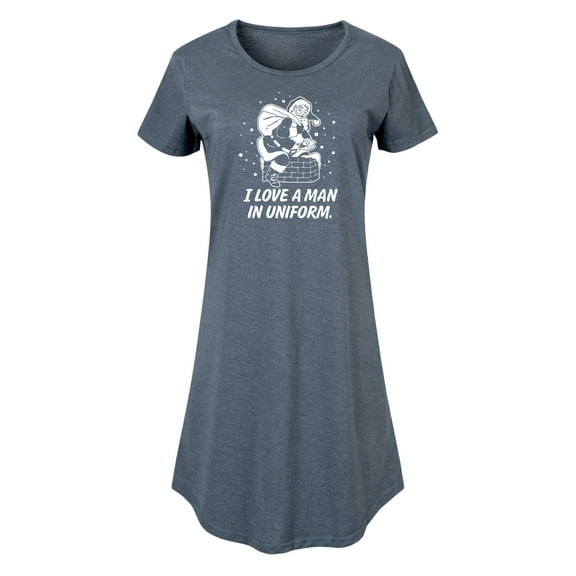 Instant Message - Santa Man In Uniform Christmas - Women's Any Way Dress