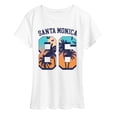 thumbnail image 1 of Instant Message - Santa Monica 86 - Women's Short Sleeve Graphic T-Shirt, 1 of 5