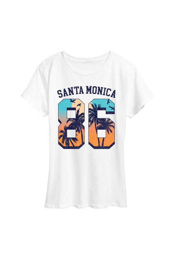 - Santa Monica 86 - Women's Short Sleeve Graphic T-Shirt