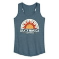 thumbnail image 1 of Instant Message - Santa Monica Caluifornia - Sunset - Women's Racerback Tank Top, 1 of 6