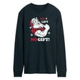 thumbnail image 1 of Instant Message - Santa No Lift No Gift Christmas - Men's Long Sleeve T-Shirt, 1 of 6