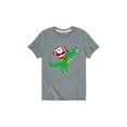 thumbnail image 1 of Instant Message - Santa Riding T Rex - Youth Short Sleeve Tee, 1 of 5