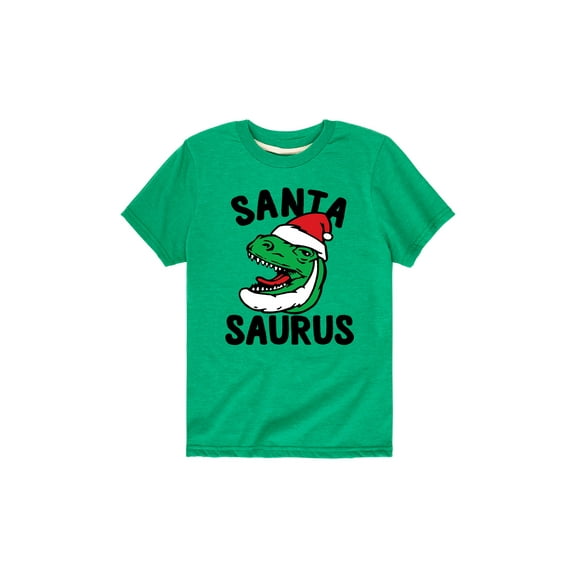 Instant Message - Santa Saurus - Youth Short Sleeve Tee