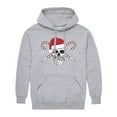 thumbnail image 1 of Instant Message - Santa Skull - Adult Pullover Hooded Fleece Sweatshirt, 1 of 5