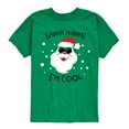 thumbnail image 1 of Instant Message - Santa Thinks Im Cool Christmas - Boy's Toddler & Youth Short Sleeve Graphic T-Shirt, 1 of 6