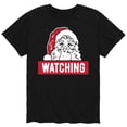 thumbnail image 1 of Instant Message - Santa Watching - Men's Short Sleeve Graphic T-Shirt, 1 of 6
