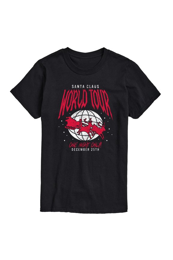 - Santa World Tour - Men's Short Sleeve Graphic T-Shirt