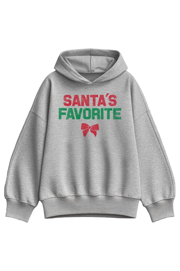 - Santa's Favorite - Women's Oversized Fleece Hoodie Sweatshirt