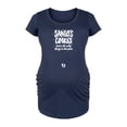 thumbnail image 1 of Instant Message - Santas Cookies - Maternity Scoop Neck Tee, 1 of 5