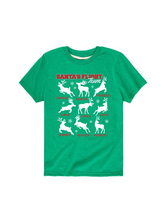 - Santas Flight Team Boys' Short Sleeve Graphic T-Shirt