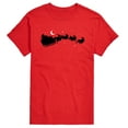 thumbnail image 1 of Instant Message - Santas Sleigh - Men's Short Sleeve Graphic T-Shirt, 1 of 5
