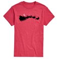 thumbnail image 1 of Instant Message - Santas Sleigh - Men's Short Sleeve Graphic T-Shirt, 1 of 5