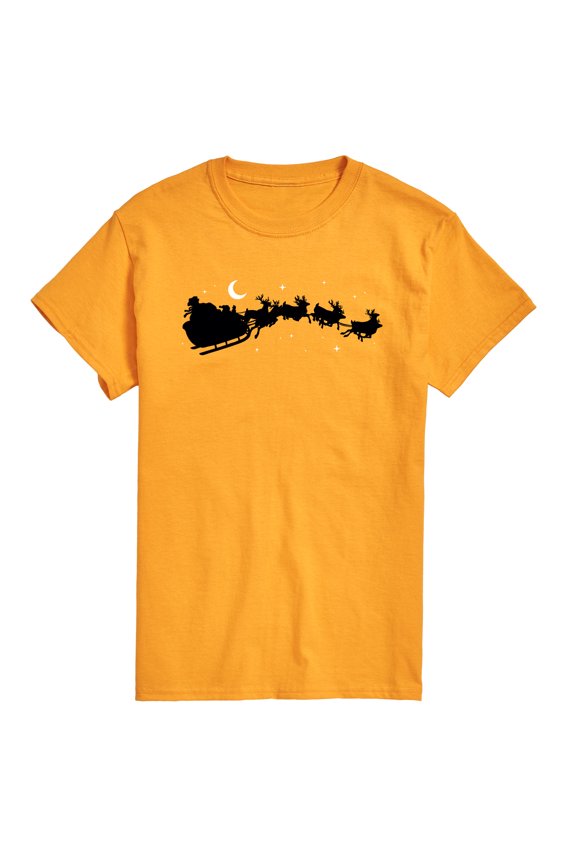 - Santas Sleigh - Men's Short Sleeve Graphic T-Shirt