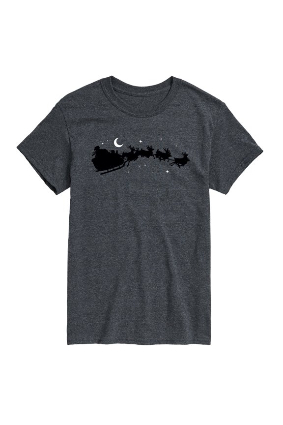- Santas Sleigh - Men's Short Sleeve Graphic T-Shirt