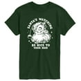 thumbnail image 1 of Instant Message - Santas Watching Be Nice To Mom - Men's Short Sleeve Graphic T-Shirt, 1 of 4