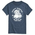 thumbnail image 1 of Instant Message - Santas Watching Be Nice To Mom - Men's Short Sleeve Graphic T-Shirt, 1 of 5