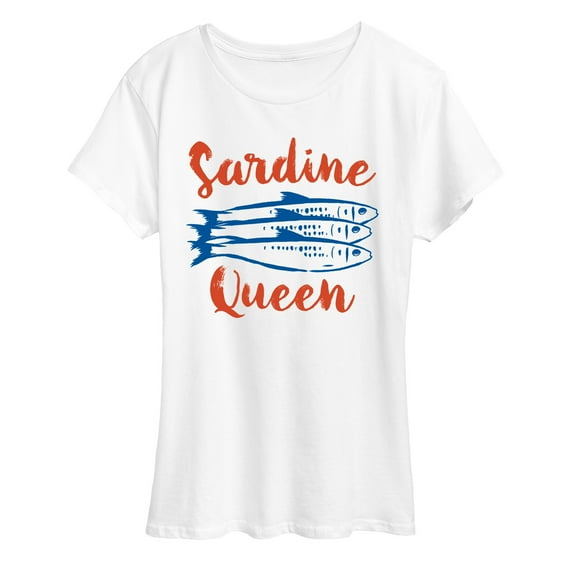 Instant Message - Sardine Queen - Women's Short Sleeve Graphic T-shirt