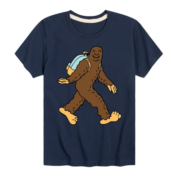 Instant Message - Sasquatch Backpack - Youth Short Sleeve Graphic T-Shirt