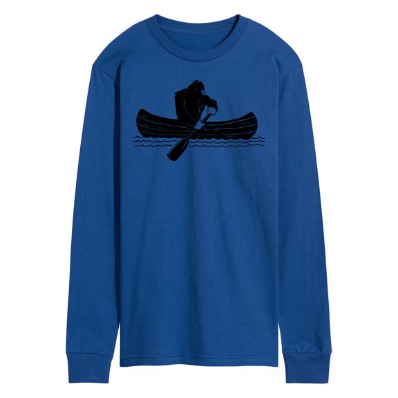 Instant Message - Sasquatch Canoe - Men's Long Sleeve T-Shirt