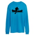 thumbnail image 1 of Instant Message - Sasquatch Canoe - Men's Long Sleeve T-Shirt, 1 of 1