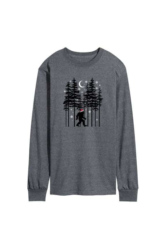 - Sasquatch Christmas Santa Hat - Men's Long Sleeve T-Shirt