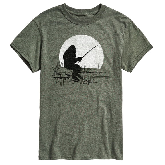 Instant Message - Sasquatch Fishing Men's Short Sleeve Graphic T-Shirt