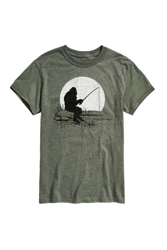- Sasquatch Fishing - Men's Short Sleeve Graphic T-Shirt